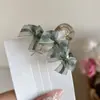 Pinza para el Cabello de Malla Estilo Bosque con Lazo Sencillo para Mujer, Pinza de Garra para el Cabello Semi-Recogido para la Parte Trasera de la Cabeza, Pinza Elegante, Pinza de Tiburón de Gama Alta