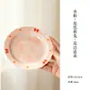Linda Colección de Juegos de Té Pintados a Mano con Diseños en Tinta China Melocotón Rosa y Estrellados Presentando Conejitos Adorables, Incluyendo Juegos de Té Kung Fu, Cafeteras Domésticas, Gaiwan y Tazas de Maestro