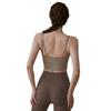 Nuevo sujetador push-up de yoga con espalda descubierta y sujetador deportivo para fitness, running, pilates y yoga.