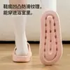 Pantuflas Jie Liya con Sensación de Pisar Heces para Mujer, Nuevo Modelo 2026, Sandalias de Eva Antideslizantes para Baño de Interior de Verano para Hombre