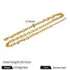 Collar de Acero Inoxidable Estilo Europeo para Hombres y Mujeres Cadena de Joyería DIY Versátil Cadena de Acero de Titanio Cadena Básica Cadena para Clavícula Sin Colgante Accesorios