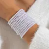 Conjunto de Pulseiras de Pérola Imitação em Camadas com Coração, Moda Transfronteiriça Europeia e Americana, Conjunto Elegante e de Alto Padrão de Pulseiras de Contas