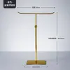Lenço de seda bolsa de lenço suporte de exibição em T suporte de exibição de joias para colar aço inoxidável loja de roupas armazenamento de gravata chapéu