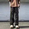 Overoles Sumergidos de Alta Calidad para Hombre Primavera y Verano Estilo Americano Marca de Moda Vibe Pantalones Funcionales Sueltos Pierna Ancha Pantalones Casuales