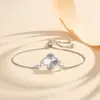 Pulsera Popular de Trébol de Cuatro Hojas Transfronteriza para Mujer, Diseño de Nicho de Alta Gama, Cara de Flor de Coche de Trébol de Cuatro Hojas, Joyería de Mano de Estilo Clásico