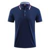 Camisa polo masculina de lapela de algodão tencel YDD ZH22603# em estoque, básica, popular, manga curta, solta