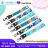 Corda de Pulso Curta Estampada Personalizada Fita de Desenho Animado Transferência Térmica Poliéster Chaveiro Anti-Perda Sling para Celular Cordão Curto