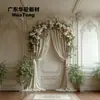Panel de pared con arco de color sólido estilo GRGins para estudio de fotografía, fondo para arreglos florales de boda, hecho a medida