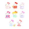 Accesorios de resina de dibujos animados de gato KT, pegamento de crema casero, caja de papelería DIY, parche para taza de agua, tocado, horquilla