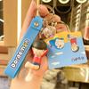 Llavero colgante de acrílico con diseño de Doraemon, auténtico, con diseño de gato y cascabeles, regalo exquisito, adorno colgante