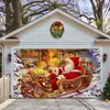 Venta Caliente de Amazon Navidad Fondo de Tela para Puerta de Garaje Nacimiento Decoración Navideña para Garaje Pancarta Póster Tela Colgante Cruz