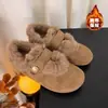 Zapatos Individuales Peludos Estilo Nuevo 2026, Cálidos y Forrados de Felpa, Antideslizantes, Cómodos, Versátiles, de Suela Suave, Zapatos Planos de Moda de Invierno