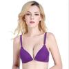 Comércio exterior transfronteiriço sexy push up sutiã japonês simples fivela frontal fina sem anel de aço popular cueca brilhante