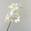 Orquídea Phalaenopsis Artificial con 7 Flores, Tacto Realista, para Bodas de Hotel, Diseño de Interiores, Fotografía y Arreglos Florales Decorativos