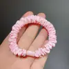 Color Crema Primavera y Otoño Lazo Pequeño Hecho a Mano DIY Goma para el Cabello Banda Elástica Alta Cuerda para el Cabello Fresca Versátil Accesorio para el Cabello