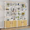 Mueble de Oficina con Panel Divisor de Hierro Gabinete de Almacenamiento para Sala de Estar Vitrina Gabinete de Entrada Mueble para el Hogar