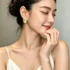 Pendientes de Zirconia de Color Transparente Hielo con Forma Irregular y Diseño Único, Estilo Minimalista, Accesorios para Orejas Versátiles y Elegantes