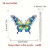 Transfronterizo Nuevo Acrílico Superficie Plana Nuevos Productos Colgante de Mariposa Variado Estándares