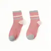 Calcetines de Lunares con Borde Fruncido para Mujer, Calcetines de Algodón Blanco Leche Puro hasta la Mitad de la Pantorrilla, Estilo Coreano Verano y Otoño, Estilo Ballet, Calcetines Holgados de Moda