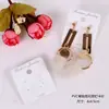 Tarjeta para aretes de terciopelo de punto azul oscuro PVC terciopelo gancho se puede colgar aretes traseros empaque de exhibición de aretes tarjeta