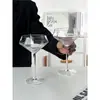 Ins Nicho Romântico Francês Diamante Champanhe Vinho de Frutas Taça de Cocktail Taça de Mistura para Cocktail Cálice