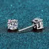 Juego de Joyería de Plata Ruixing para Mujer Plata S925 Moissanita Corona Pulsera de Seis Garras Pendientes Collar Venta al por Mayor Transfronterizo