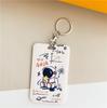 Cubierta Protectora para Tarjeta de Autobús de Estilo Japonés Tarjeta de Comida para Estudiantes Tarjeta de Identificación para el Trabajo en el Campus Llavero Integrado para Tarjeta de Acceso Femenina