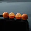 Naranja Grande, Gran Suerte Adornos de Coche de Naranja Pequeña, Decoraciones Naranjas para Pantalla del Tablero del Coche