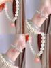 Nova Pulseira Sino de Jingle de Celebridade da Internet Pulseira Sino Pulseira de Esmalte Feminina Tira Fina Pulseira Feminina Antiga Anel de Um Passo para Menina