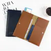 En stock tarjetero transfronterizo set de libreta de pasaporte al por mayor BOLSA DE IDENTIFICACIÓN de cuero PU con logotipo, engrosada, con estampado en caliente, almacenamiento