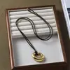 Pingentes Geométricos Irregulares Europeus e Americanos, Estilo Luxo Leve, Colar de Design Simples, Corrente para Suéter Versátil da Moda de Nicho para Mulheres