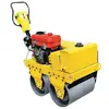 Compactador de Asfalto Manual Pequeno a Diesel, de Duas Rodas/Uma Roda, Máquina de Nivelamento Vibratória de Borda Totalmente Hidráulica