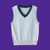 Uniformes de Jardín de Infancia de Primavera y Otoño, Ropa para Niños y Niñas de Primaria y Secundaria, Suéteres, Uniformes Escolares, Prendas de Punto, Chalecos de Pico, Chalecos de Academia
