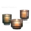 Castiçal de Vidro de Parede Espessa Doméstico Simples Moderno Ornamentos Castiçal Copo para Vela de Aromaterapia Porta-Velas para Ambiente Romântico