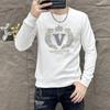 Fábrica de origem uma geração de primavera e outono 2024 letras hot stamping roupas masculinas moda casual diário casaco Coringa