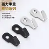 Mini Gancho de Acero Inoxidable Baño Habitación Cocina Puerta Trasera Metal Multifuncional Perforación Gancho Pequeño Colgar Artículos Pequeños Bolsa Multiusos