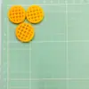Juego de comida accesorios de resina de galleta redonda material DIY de pegamento de crema carcasa de teléfono móvil casera accesorios para pasador de pelo