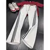Pantalones de Chándal Rayados Cleanfit Otoño Estilo Americano Modernos Casual Rectos Holgados Pantalones de Chándal Hombre