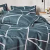 Fábrica funda de edredón suave y amigable con la piel pieza única impresión cepillada ropa de cama cepillada sábana funda de edredón puesto venta al por mayor