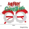 Gafas de Papá Noel Transfronterizas Decoración para Fiestas Infantiles Accesorios para Fotos Navideñas Gafas de Reno Muñeco de Nieve