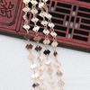 Yiwu Cobre Banhado a Ouro Cor Duradoura DIY Corrente Coreana Grampo Quadrado Pequeno Acessórios de Joia B2331