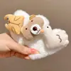 Clip BB de felpa de dibujos animados dulce, accesorio para el cabello infantil, liga para el cabello de animal rellena de algodón para otoño e invierno, anillo para el cabello lindo de niña, adorno para el cabello, pinza para el cabello