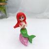 Venta caliente de concha de sirena, micro paisaje, muñeca de resina, adornos para decoración de escritorio de coche, mesa