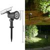 Focos Solares Transfronterizos, Focos de Iluminación para Árboles de Paisaje, Luces LED Super Brillantes Impermeables para Exteriores de Villa Jardín
