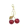 Artículo Popular Transfronterizo: Llavero de Cerezas Frescas y Sencillas, Colgante de Cerezas Multicolor, Accesorio de Bolso de Moda, Directo de la Fábrica Fuente