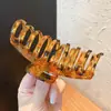 Pinza Pinza de Agarre Marrón Maillard Tamaño Alto para el Cabello Multitamaño Pinza Moda Corea del Sur Simple Pinza de Tiburón Cabello de Mujer