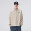 Ropa para Hombre Fengshe / Camisa Polo para Hombre de Primavera y Otoño, Camiseta de Manga Larga para Hombre, Sudadera Holgada con Cuello de Solapa, Nueva Camiseta Polo
