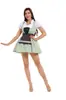 Amazon Oktoberfest Alemán Vestido de Sirvienta Talla Grande Cuadros Vestido de Cerveza Atuendo de Performance