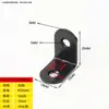 Suporte de Peça Reta Reforçada Código de Canto Suporte de Cantoneira em L Código de Canto 90 Graus Ferragem Conector Fixo para Perna de Mesa de Móvel