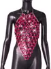 AYJ2026 Nuevo Estilo Europeo y Americano Transfronterizo Metal Acrílico Piedra Preciosa Espalda Descubierta Sexy Cadena Camiseta sin Mangas para Mujer Y2137